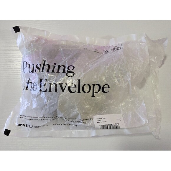 NWT PrAna Tulum Bikini Top Women's Size Large Black Color Block Quick Drying - Picture 9 of 9